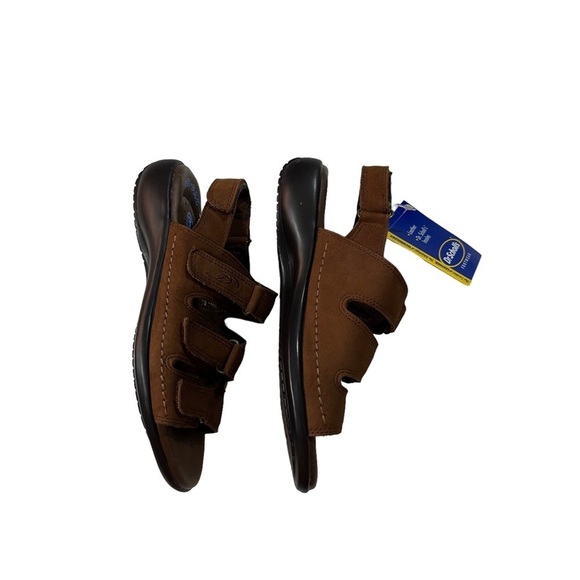 Dr. Scholl's Sissy Gel-Pack Insole Brown Leather Sandals Sz 5.5M Strappy NWT - Picture 6 of 11